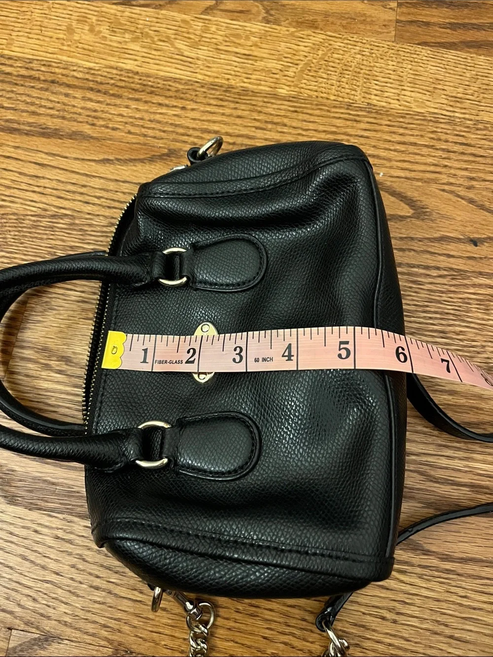 Coach Mini Baby Bennett Satchel (Model F34641) in Black Leather